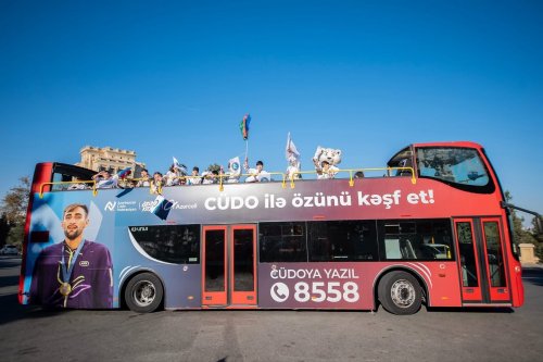 Cüdoçular “Şəhər turu”nda - FOTO Cüdoçular “Şəhər turu”nda - FOTO