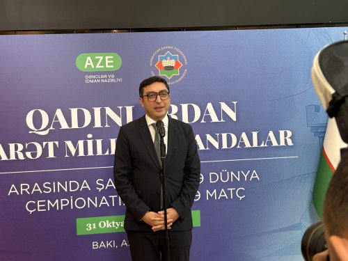 Azərbaycan - Özbəkistan matçı start götürdü - FOTOLAR