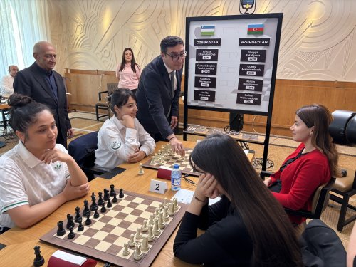 Azərbaycan - Özbəkistan matçı start götürdü - FOTOLAR