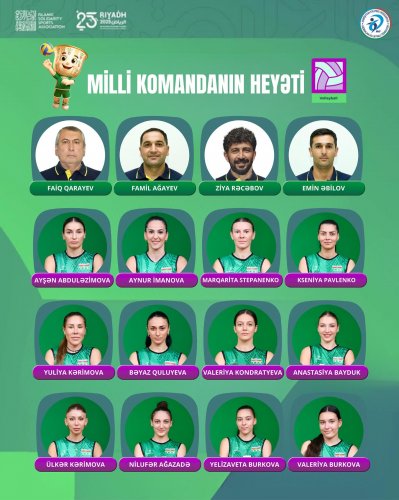 Faiq Qarayevin İslamiada üçün heyəti - SİYAHI