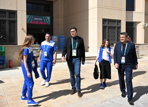 Nazir atletlər kəndində tapşırıqlar verdi - FOTOLAR