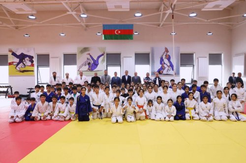 Rəşad Nəbiyev İmişlifə yeni cüdo zalında - FOTO Rəşad Nəbiyev İmişlifə yeni cüdo zalında - FOTO