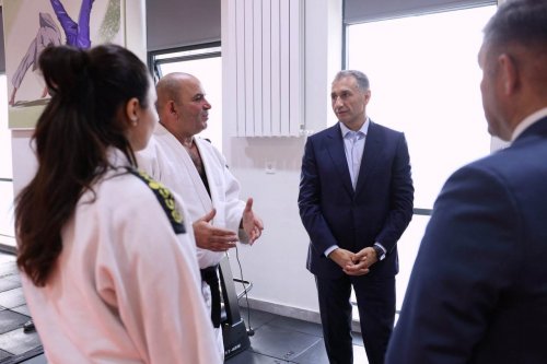 Rəşad Nəbiyev İmişlifə yeni cüdo zalında - FOTO Rəşad Nəbiyev İmişlifə yeni cüdo zalında - FOTO