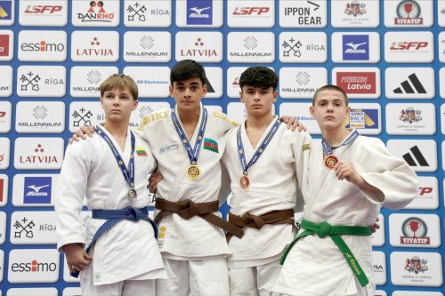 Cüdoçularımız Latviyada 4 medal qazandı - FOTOLAR
