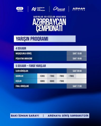 Azərbaycan çempionatının proqramı bəlli oldu
