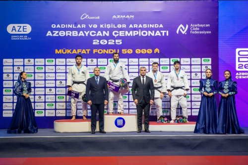 Azərbaycan çempionatı: Fərdi mübarizənin son medalçıları - FOTOLAR