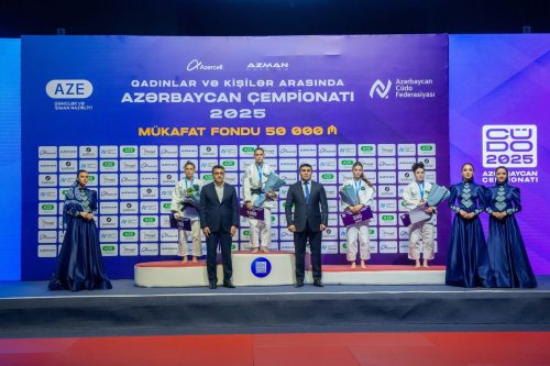 Azərbaycan çempionatı: Fərdi mübarizənin son medalçıları - FOTOLAR