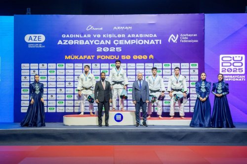 Azərbaycan çempionatı: Fərdi mübarizənin son medalçıları - FOTOLAR