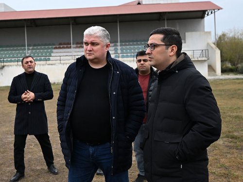 AFFA rəhbərliyi cənubda "Xəzər Lənkəran" stadionundan başqa hər yeri gəzdi - FOTOLAR