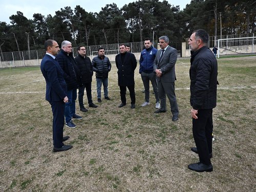 AFFA rəhbərliyi cənubda "Xəzər Lənkəran" stadionundan başqa hər yeri gəzdi - FOTOLAR