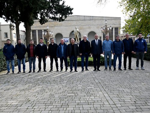 AFFA rəhbərliyi cənubda "Xəzər Lənkəran" stadionundan başqa hər yeri gəzdi - FOTOLAR