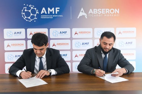 Azərbaycan Minifutbol Federasiyası üçün yeni sponsor - FOTOLAR Azərbaycan Minifutbol Federasiyası üçün yeni sponsor - FOTOLAR