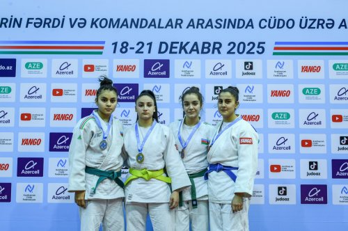 Azərbaycan çempionatı: Fərdi mübarizənin son medalçıları - FOTOLAR
