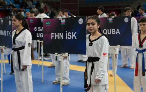 Nazirlər Azərbaycan çempionatının açılışında - FOTOLAR