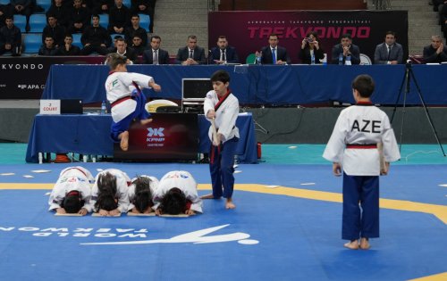 Nazirlər Azərbaycan çempionatının açılışında - FOTOLAR