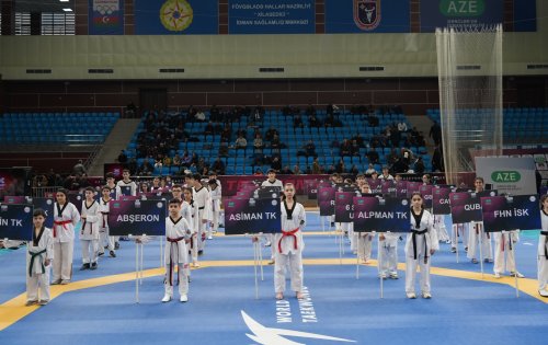 Nazirlər Azərbaycan çempionatının açılışında - FOTOLAR