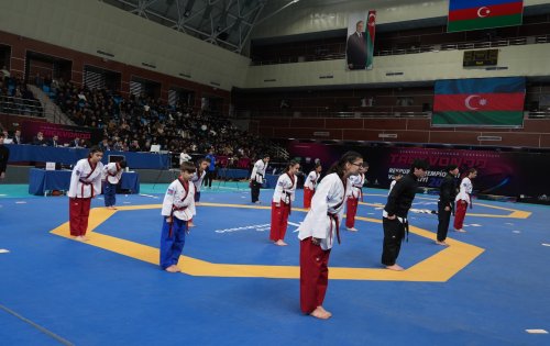 Nazirlər Azərbaycan çempionatının açılışında - FOTOLAR