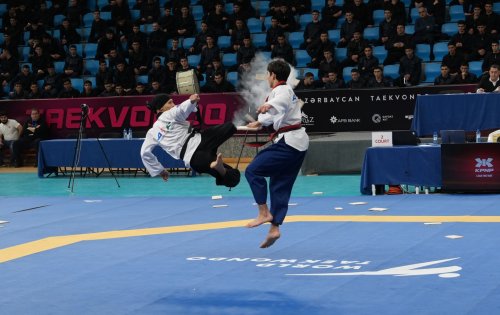 Nazirlər Azərbaycan çempionatının açılışında - FOTOLAR