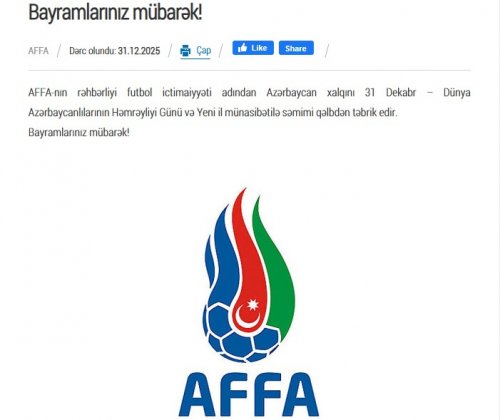 AFFA hələ də “bayram rejimi”ndə, milli komanda isə... - FOTOLAR AFFA hələ də “bayram rejimi”ndə, milli komanda isə... - FOTOLAR