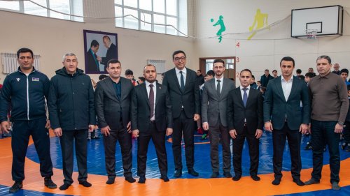 Göyçayda 4 güləş zalı istifadəyə verildi - FOTOLAR