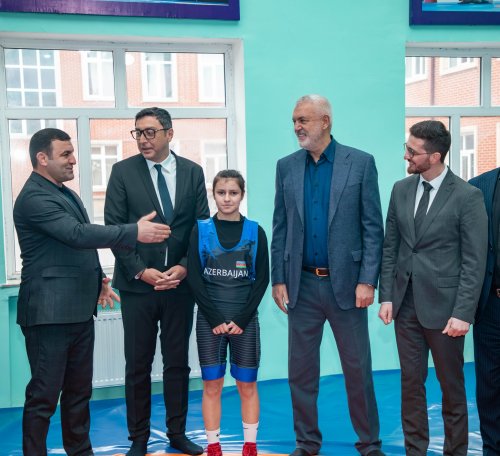 Göyçayda 4 güləş zalı istifadəyə verildi - FOTOLAR