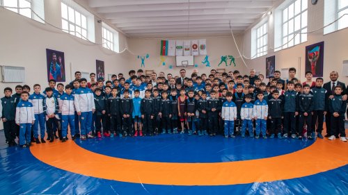 Göyçayda 4 güləş zalı istifadəyə verildi - FOTOLAR