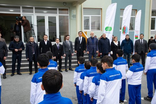 Göyçayda 4 güləş zalı istifadəyə verildi - FOTOLAR