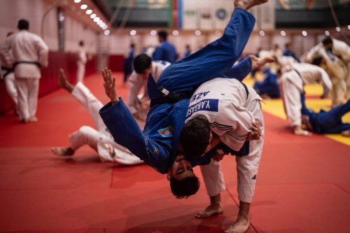 5 ölkənin cüdoçuları Bakıda - FOTOLAR