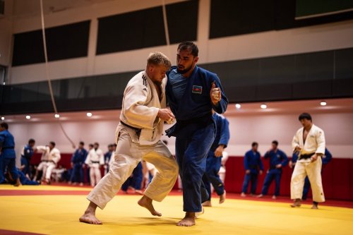 5 ölkənin cüdoçuları Bakıda - FOTOLAR