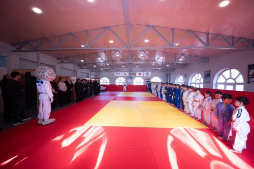 Avropa çempionu Bakıda yeni cüdo zalı açdı - FOTOLAR