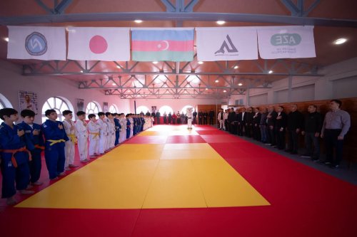 Avropa çempionu Bakıda yeni cüdo zalı açdı - FOTOLAR