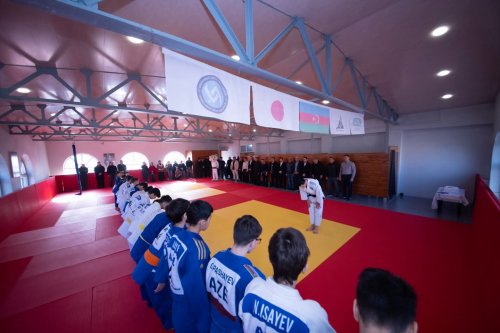 Avropa çempionu Bakıda yeni cüdo zalı açdı - FOTOLAR