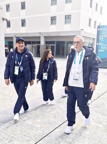 Olimpiyaçılarımız Milanda ziyarət olundu - FOTOLAR