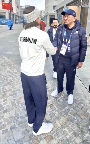 Olimpiyaçılarımız Milanda ziyarət olundu - FOTOLAR