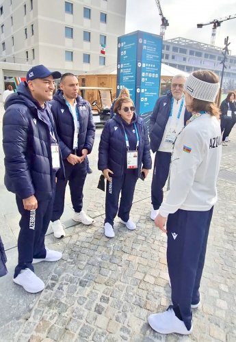 Olimpiyaçılarımız Milanda ziyarət olundu - FOTOLAR