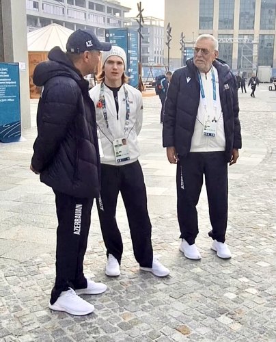 Olimpiyaçılarımız Milanda ziyarət olundu - FOTOLAR