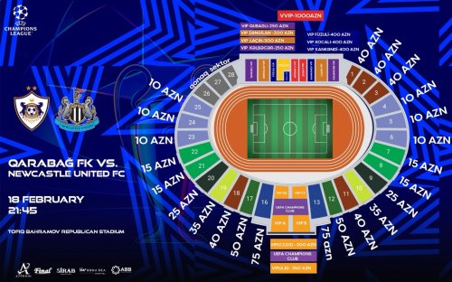 "Qarabağ" - "Nyukasl" oyununun biletləri satışda - FOTO
