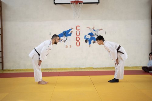 Cüdo daha bir orta məktəbdə - FOTOLAR Cüdo daha bir orta məktəbdə - FOTOLAR