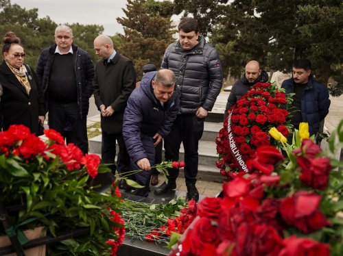 Anatoli Banişevskinin məzarı ziyarət olundu - FOTOLAR