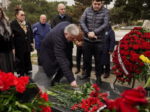 Anatoli Banişevskinin məzarı ziyarət olundu - FOTOLAR