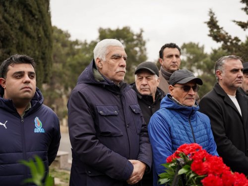 Anatoli Banişevskinin məzarı ziyarət olundu - FOTOLAR