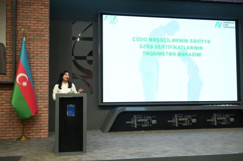 Cüdo məşqçilərinə sertifikatlar verildi - FOTOLAR