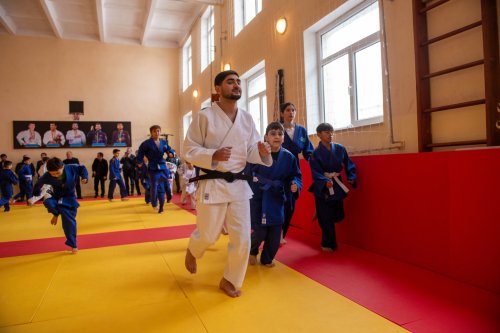 Qəbələdə yeni cüdo zalı açıldı - FOTOLAR Qəbələdə yeni cüdo zalı açıldı - FOTOLAR