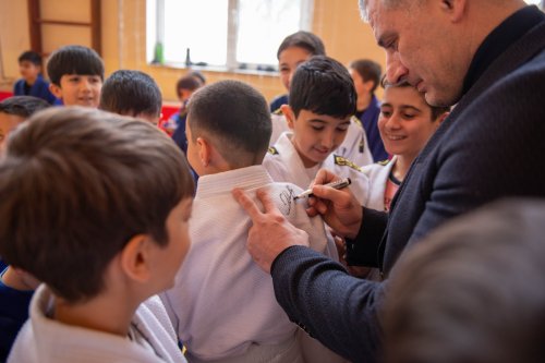 Qəbələdə yeni cüdo zalı açıldı - FOTOLAR Qəbələdə yeni cüdo zalı açıldı - FOTOLAR