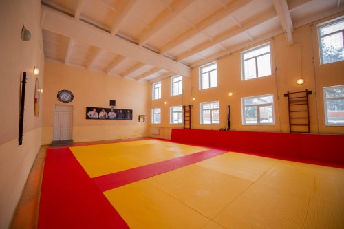 Qəbələdə yeni cüdo zalı açıldı - FOTOLAR Qəbələdə yeni cüdo zalı açıldı - FOTOLAR