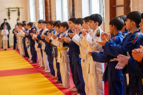 Qəbələdə yeni cüdo zalı açıldı - FOTOLAR Qəbələdə yeni cüdo zalı açıldı - FOTOLAR