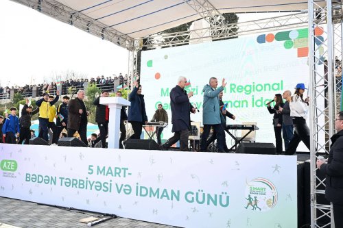 Qazaxda möhtəşəm parad və açılış - FOTOLAR