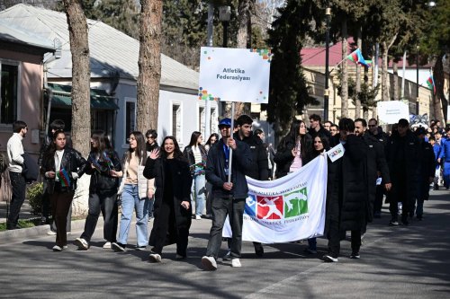 Qazaxda möhtəşəm parad və açılış - FOTOLAR