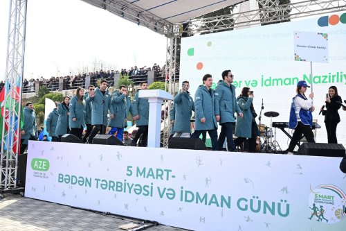 Qazaxda möhtəşəm parad və açılış - FOTOLAR