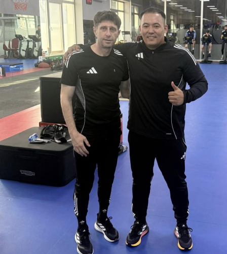 Qurban Qurbanov qazaxıstanlı məşqçini “Qarabağ”a dəvət etdi - FOTOLAR